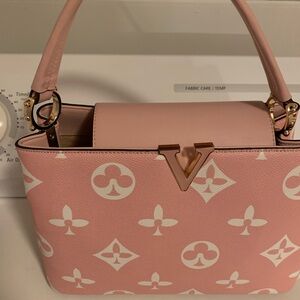Beautiful pink purse 12 inches by 8.5 inched deep